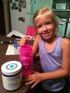 After my niece made my bike bottle the night before the Sisters Lakes Olympic Tri...